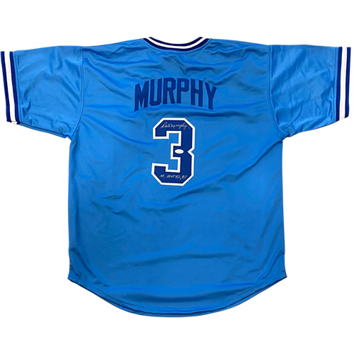 Dale Murphy Autographed Atlanta Braves (White #3) Custom Jersey - JSA