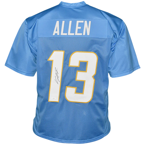 Keenan Allen Autographed Los Angeles Chargers (Powder Blue #13) Custom Jersey - Beckett