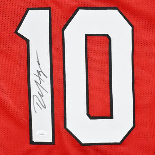 Deandre Hopkins Autographed Arizona Cardinals (Red #10) Custom Jersey - JSA