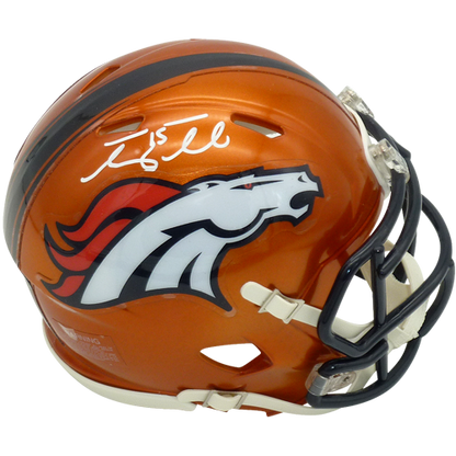 Tim Tebow Autographed Denver Broncos (FLASH Alternate) Mini Helmet - Tebow Holo
