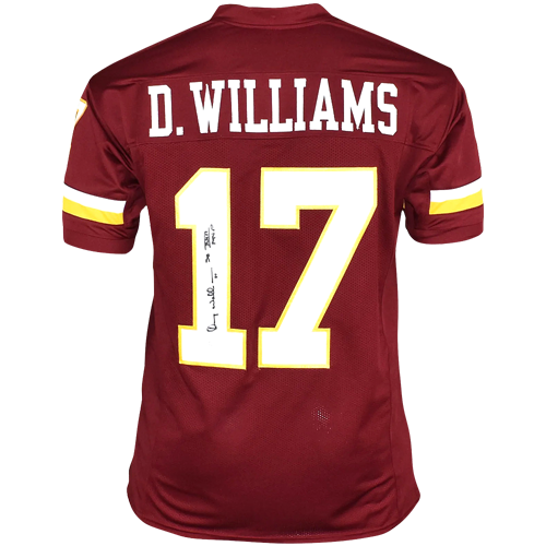 Doug Williams Autographed Washington (Maroon #17) Custom Jersey w/ SB XXV MVP - JSA