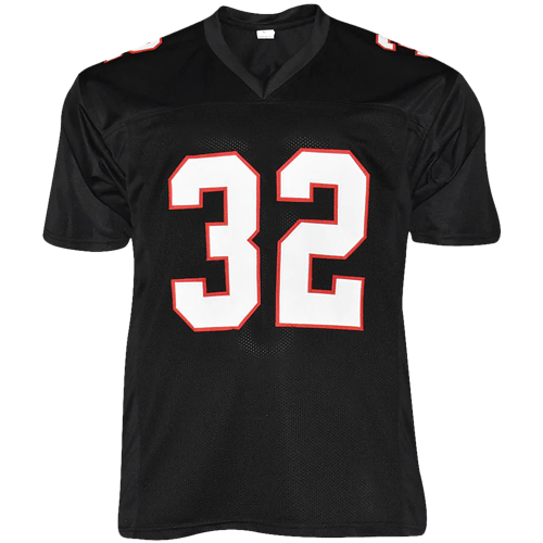Jamal Anderson Autographed Atlanta (Black #32) Custom Jersey - JSA