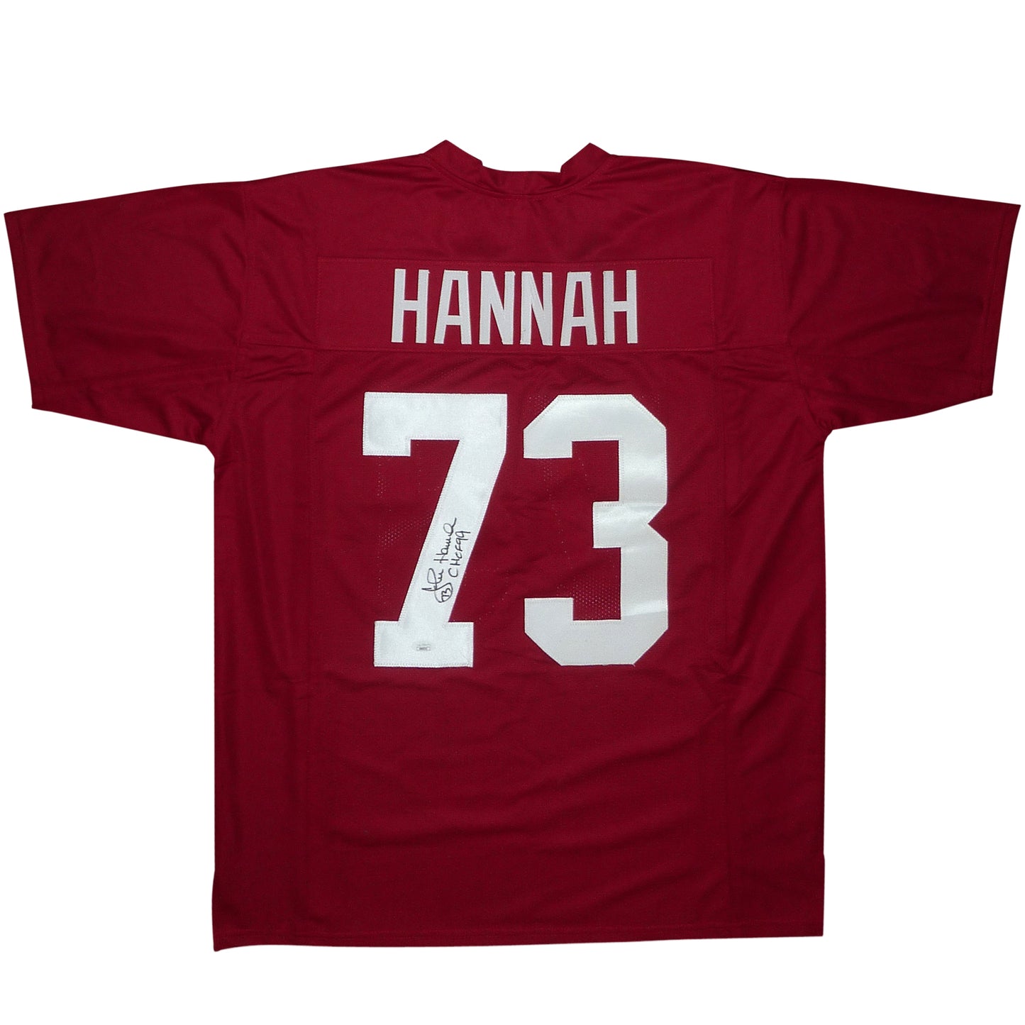John Hannah Autographed Alabama (Crimson #73) Custom Jersey - JSA