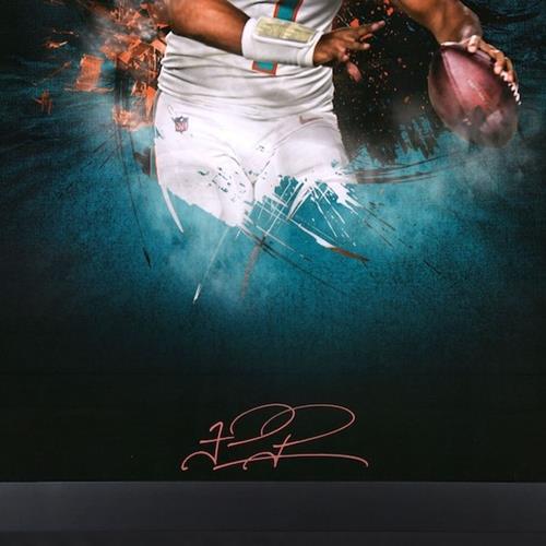Tua Tagovailoa Autographed Miami Dolphins (In Focus) Deluxe Framed 20x24 Photo - Fanatics