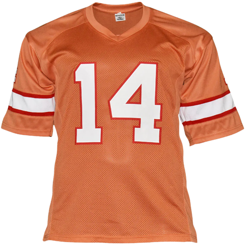 Vinny Testaverde Autographed Tampa Bay Buccaneers (Creamsicle #14) Custom Jersey - Beckett