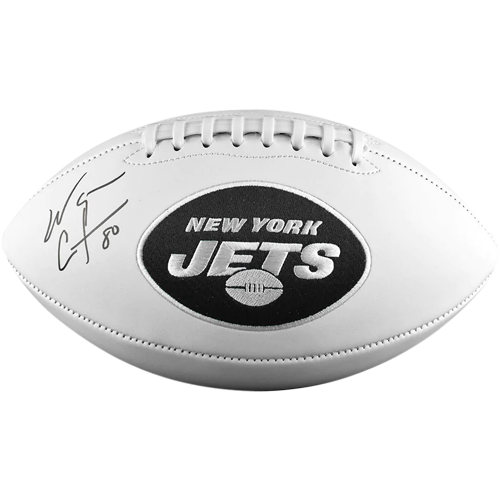 Wayne Chrebet Autographed New York Jets Logo Football - JSA
