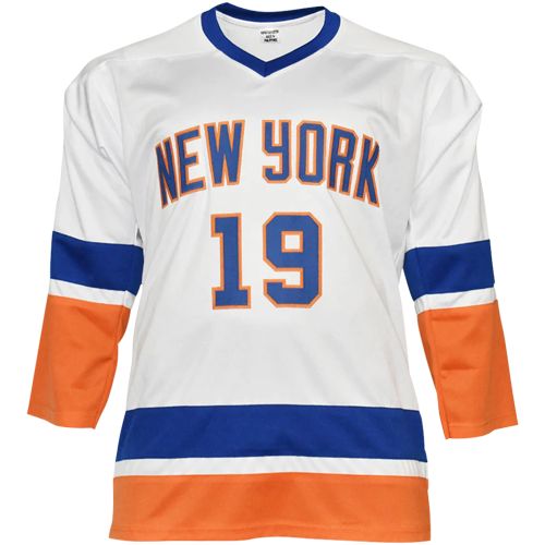 Bryan Trottier Autographed New York (White #19) Custom Hockey Jersey - JSA