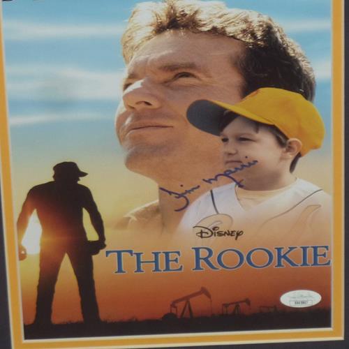 Jim Morris Autographed "The Rookie" Inspirational Movie Deluxe Framed 8x10 Photo - JSA