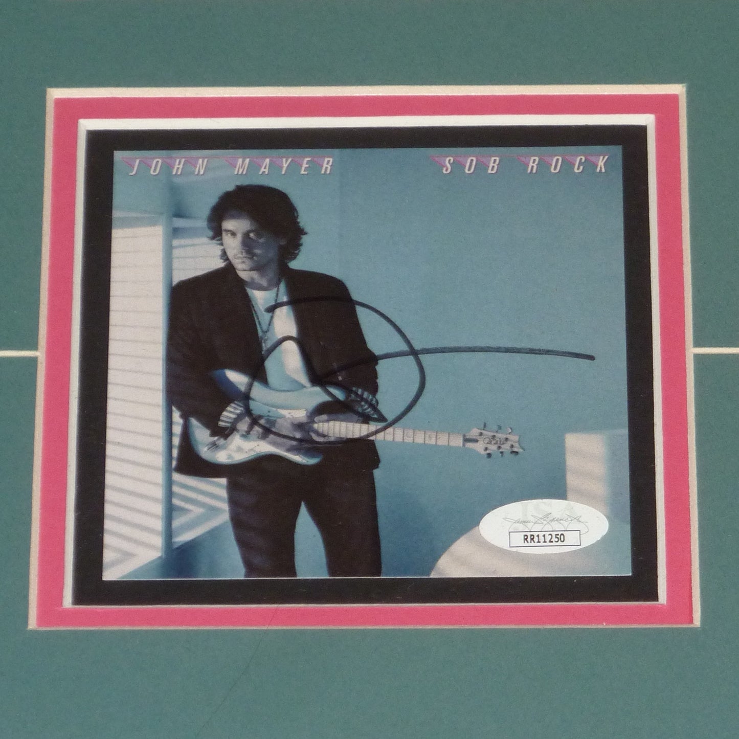 John Mayer Autographed Sob Rock Deluxe Framed CD Pamplet - JSA