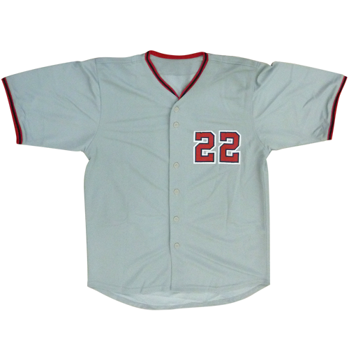 Juan Soto Autographed Washington (Grey #22) Custom Jersey - JSA