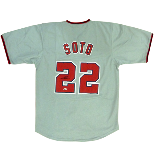 Juan Soto Autographed Washington (Grey #22) Custom Jersey - JSA