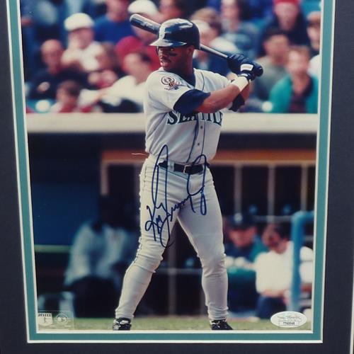 Ken Griffey Jr Autographed Seattle Mariners Deluxe Framed 8x10 Photo - JSA