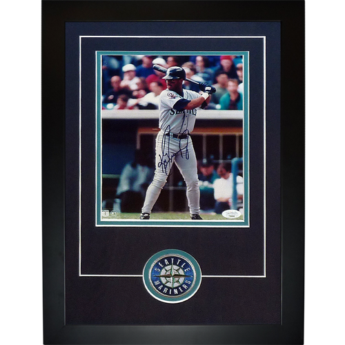 Ken Griffey Jr Autographed Seattle Mariners Deluxe Framed 8x10 Photo - JSA