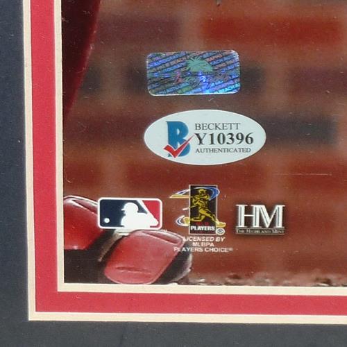 Ronald Acuna Jr Autographed Atlanta Braves (Batting) Deluxe Framed 16x20 Photo - Beckett
