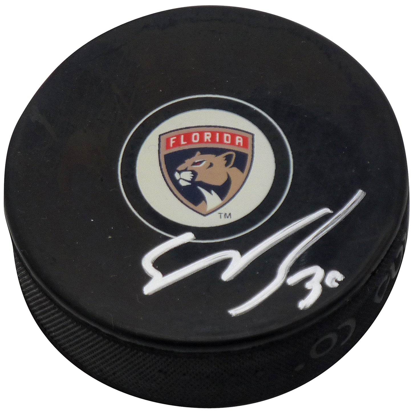 Spencer Knight Autographed Florida Panthers Hockey Puck - Fanatics