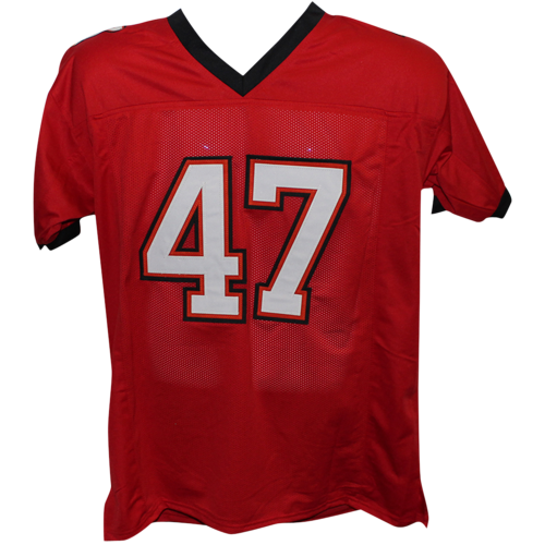 John Lynch Autographed Tampa Bay Buccaneers (Red #47) Custom Jersey - Beckett