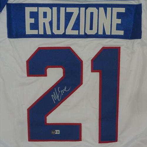 Mike Eruzione Autographed USA Hockey (White #21) Custom Stitched Jersey - Beckett