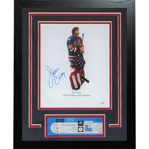 Jim Craig 1980 Olympic Miracle On Ice Autographed 16x20 Action Photo - NHL  Auctions
