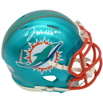 Jaylen Waddle Autographed Miami Dolphins (FLASH Alternate) Mini Helmet - Fanatics