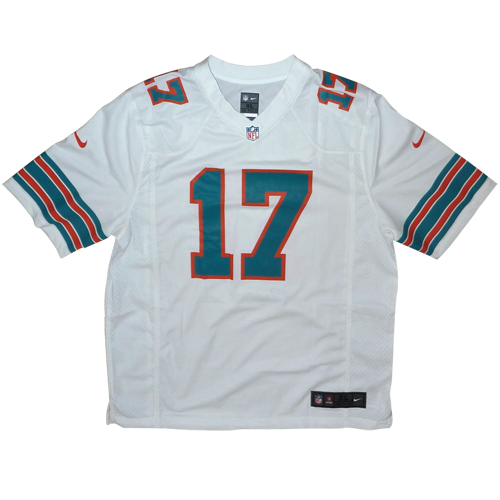 Jaylen Waddle Autographed Miami Dolphins (White #17 Throwback) Nike Game Jersey - Fanatics