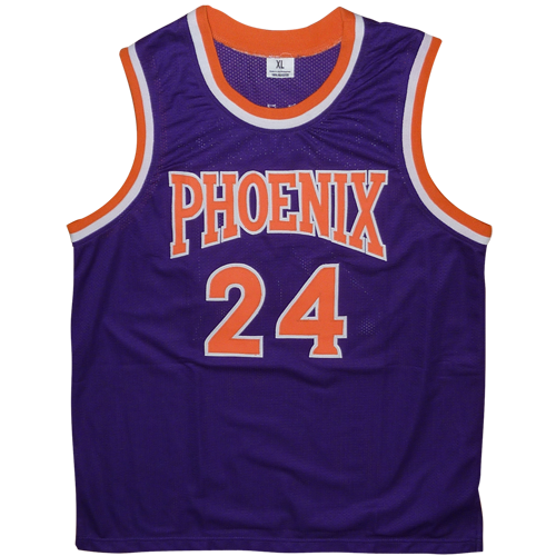 Tom Chambers Autographed Phoenix (Purple #24) Custom Jersey - JSA