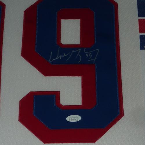 Wayne Gretzky Autographed New York Rangers (CCM White #99) Deluxe Framed Jersey - JSA Letter