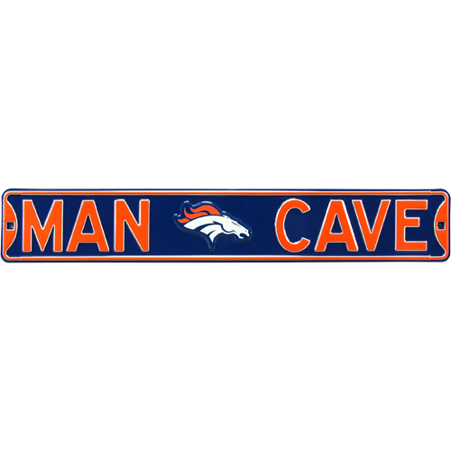 Denver Broncos "MAN CAVE" Authentic Street Sign