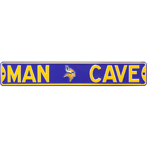 Minnesota Vikings "MAN CAVE" Authentic Street Sign