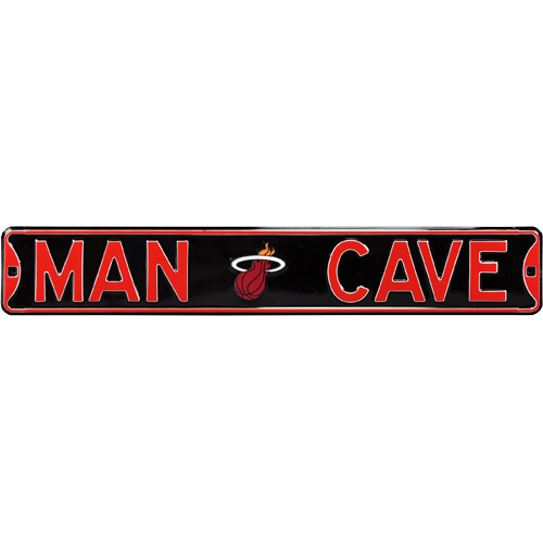 Miami Heat "MAN CAVE" Authentic Street Sign