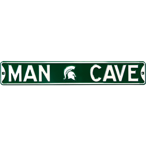 Michigan State Spartans "MAN CAVE" Authentic Street Sign