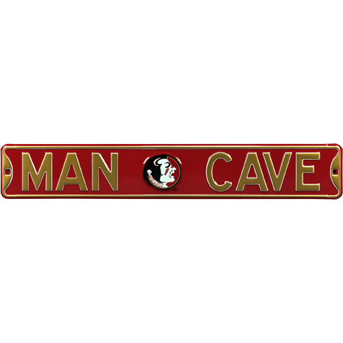 Florida State FSU Seminoles "MAN CAVE" Authentic Street Sign