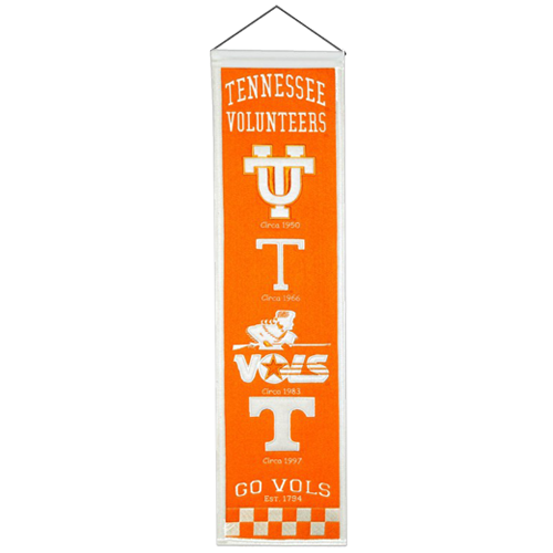Tennessee Vols Logo Evolution Heritage Banner