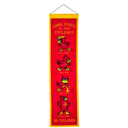 Iowa State Cyclones Logo Evolution Heritage Banner