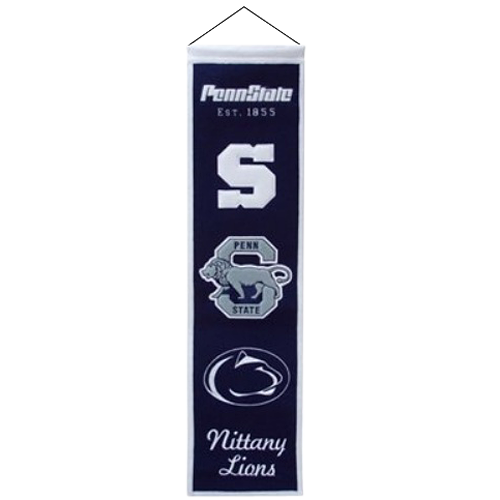 Penn State Nittany Lions Logo Evolution Heritage Banner