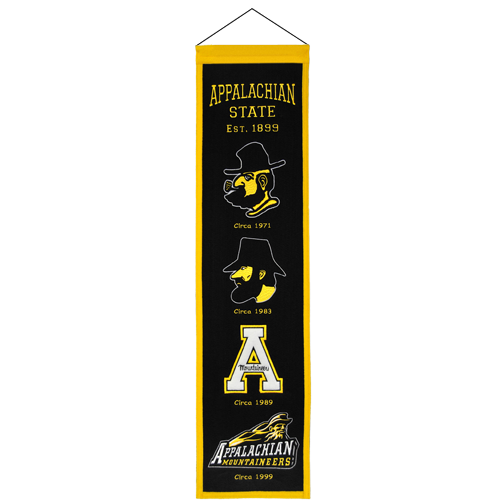 Appalachian State Logo Evolution Heritage Banner