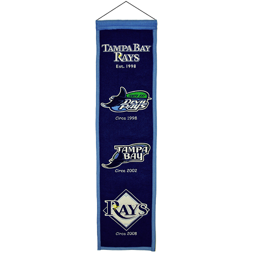 Tampa Bay Rays Logo Evolution Heritage Banner