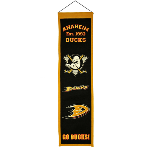 Anaheim Ducks Logo Evolution Heritage Banner
