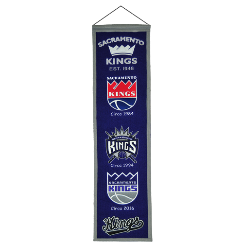 Sacramento Kings Logo Evolution Heritage Banner