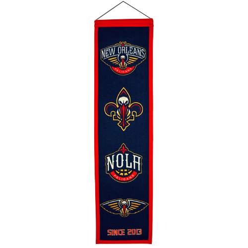 New Orleans Pelicans Logo Evolution Heritage Banner