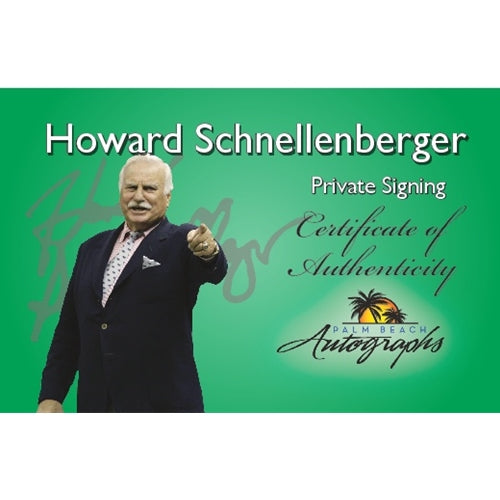 Howard Schnellenberger Autographed Miami Hurricanes (BW on Shoulders) 8x10 Photo w/ "1983"