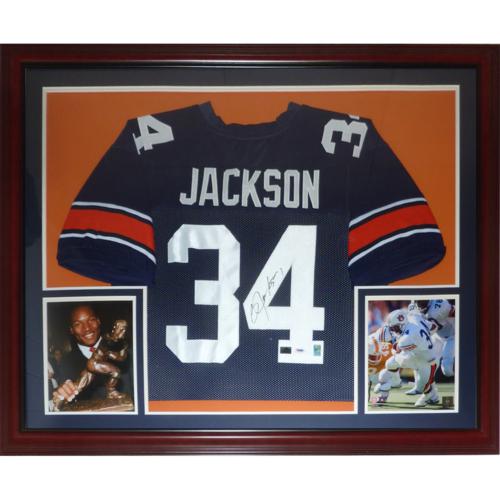 Bo Jackson Autographed Auburn Tigers (Blue #34) Deluxe Framed Jersey - –  Palm Beach Autographs LLC