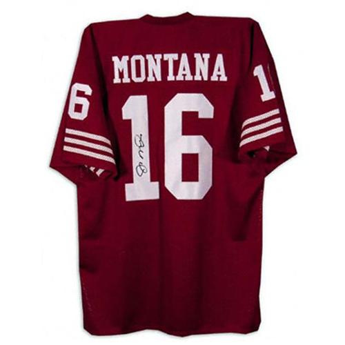 Joe Montana Autographed San Francisco 49ers (Red #16) Jersey