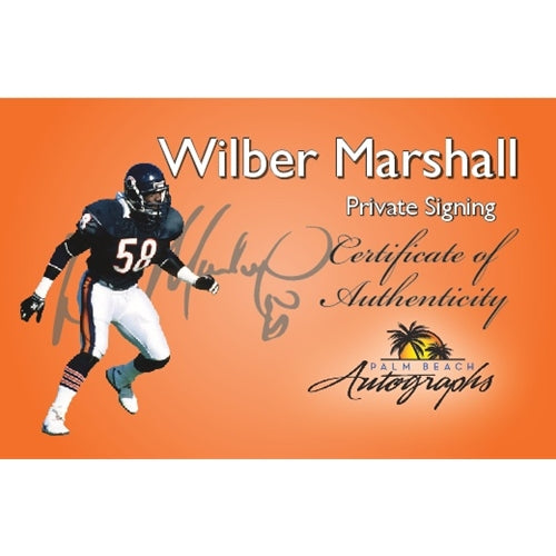 Wilber Marshall Autographed Florida Gators Mini Helmet