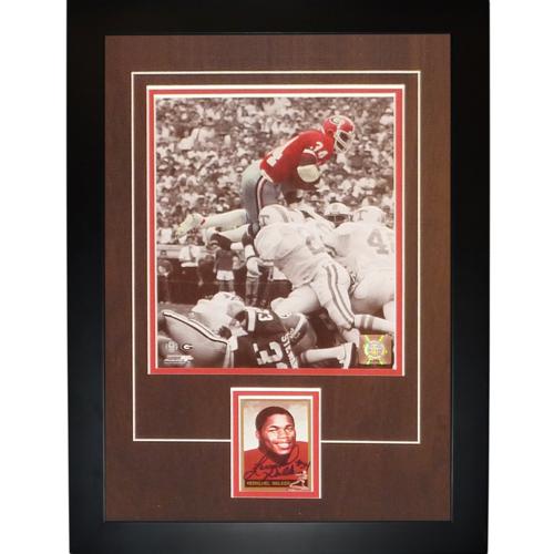 Herschel Walker Autographed Georgia Bulldogs (Spotlight) "Signature Series" Card Frame