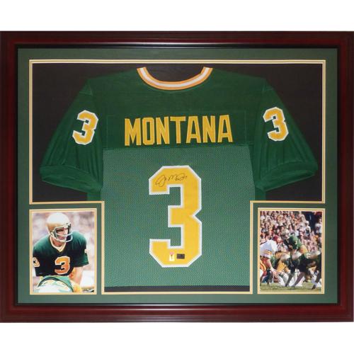 Joe Montana Autographed Notre Dame Fighting Irish (Green #3
