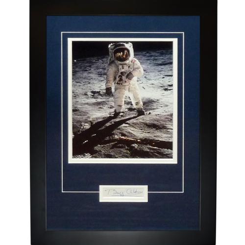 Buzz Aldrin Autographed Astronaut (On Moon) "Signature Series" Frame
