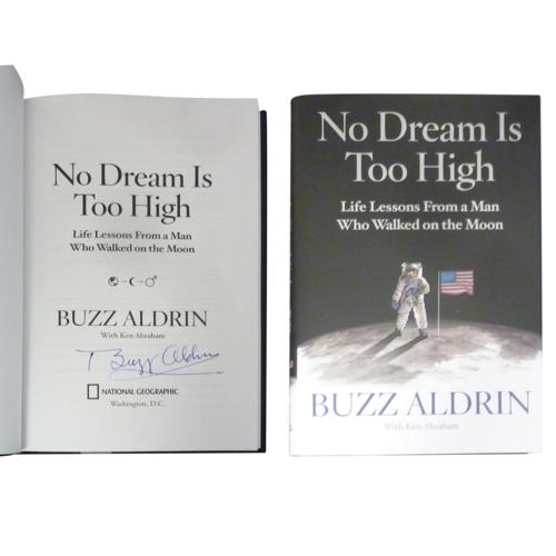 Buzz Aldrin Autographed "No Dream Is Too High" Book