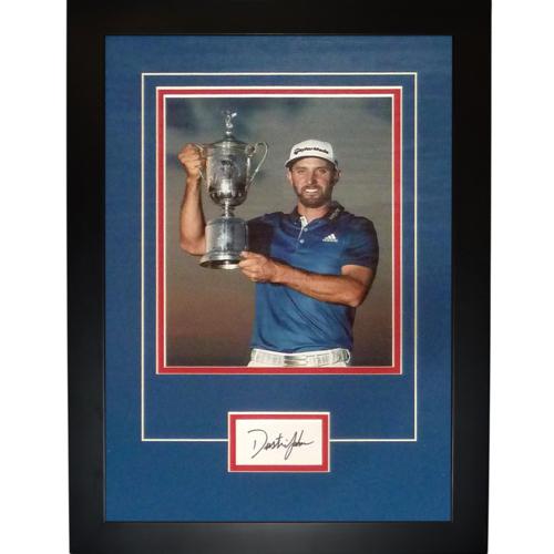 Dustin Johnson Autographed 2016 US Open (Trophy) "Signature Series" Frame