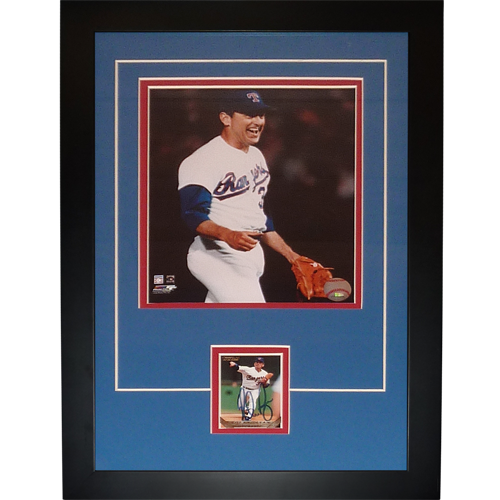 Nolan Ryan Autographed Texas Rangers (7th No-Hiter) "Signature Series" Frame