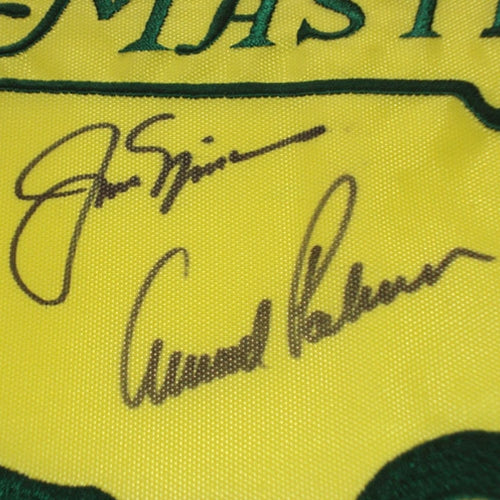 Masters Golf Pin Flag Autographed by 15 Former Champions #18